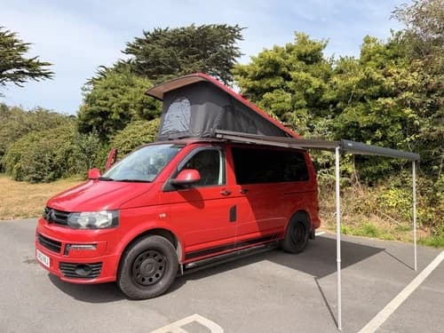 VW CAMPER T5 T28 TLINE 102 TDI SWB POP TOP SLEEPS 4 MOT MARCH 27 — Volkswagen CAMPER